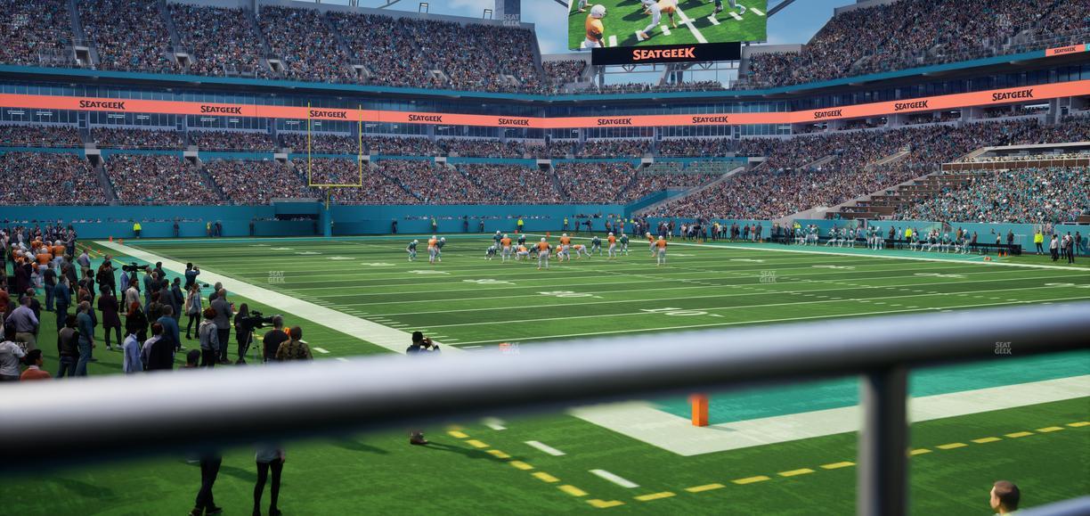Hard Rock Stadium - Section 107 Seat View