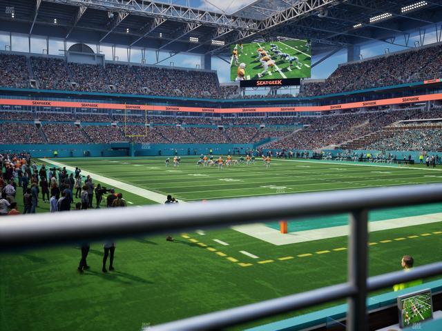 Official view from Section 107 at Hard Rock Stadium