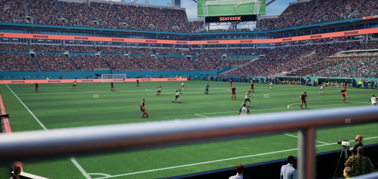 Hard Rock Stadium - Section 107 Seat View