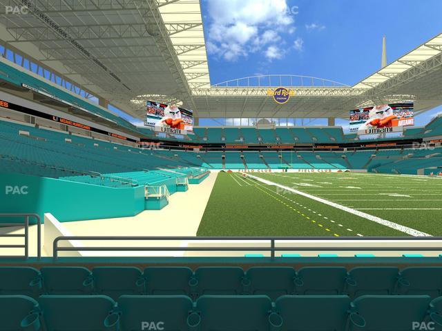 Hard Rock Stadium - Section 107 Seat View