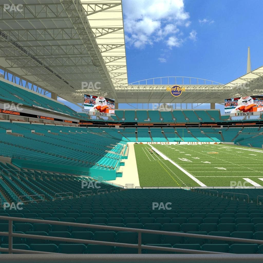 Hard Rock Stadium - Section 107 Seat View