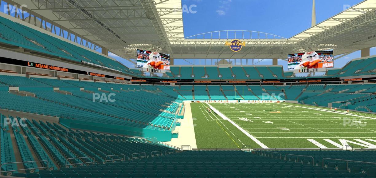 Hard Rock Stadium - Section 107 Seat View