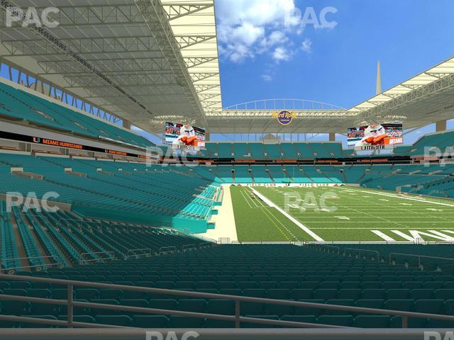 Hard Rock Stadium - Section 107 Seat View Hard Rock Stadium - Section 107 Seat View