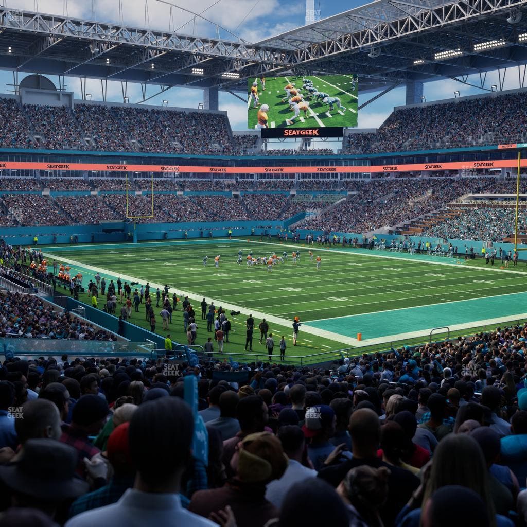 Hard Rock Stadium - Section 110 Seat View