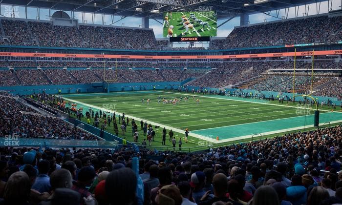 Hard Rock Stadium - Section 110 Seat View