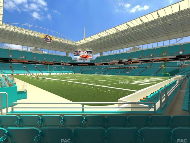 Hard Rock Stadium - Section 110 Seat View