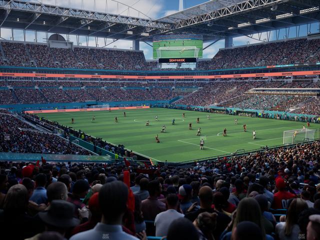 Hard Rock Stadium - Section 110 Seat View Hard Rock Stadium - Section 110 Seat View