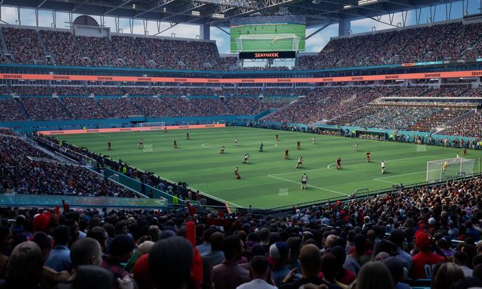 Hard Rock Stadium - Section 110 Seat View