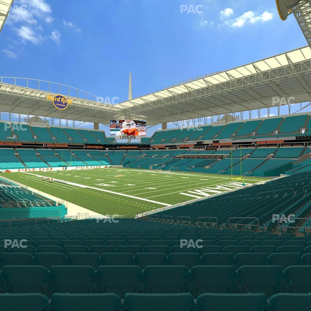 Hard Rock Stadium - Section 110 Seat View