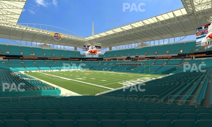 Hard Rock Stadium - Section 110 Seat View