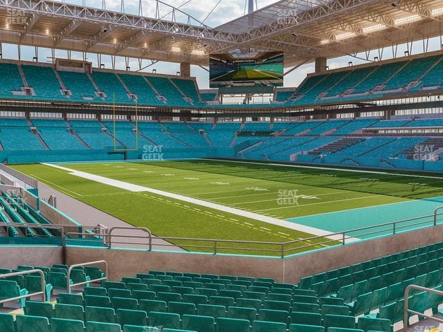 Hard Rock Stadium - Section 110 Seat View
