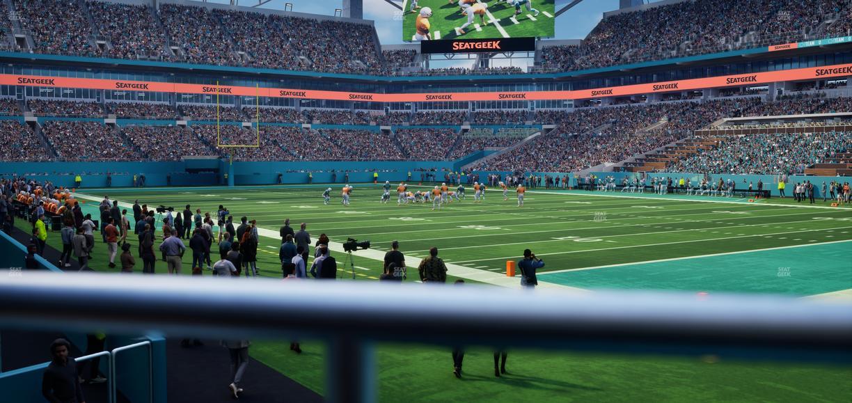 Hard Rock Stadium - Section 110 Seat View