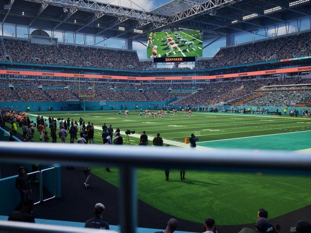 Official view from Section 110 at Hard Rock Stadium