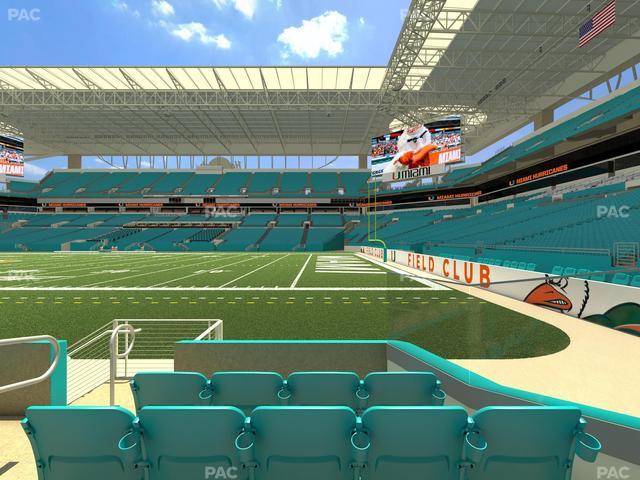 Hard Rock Stadium - Section 114 Seat View