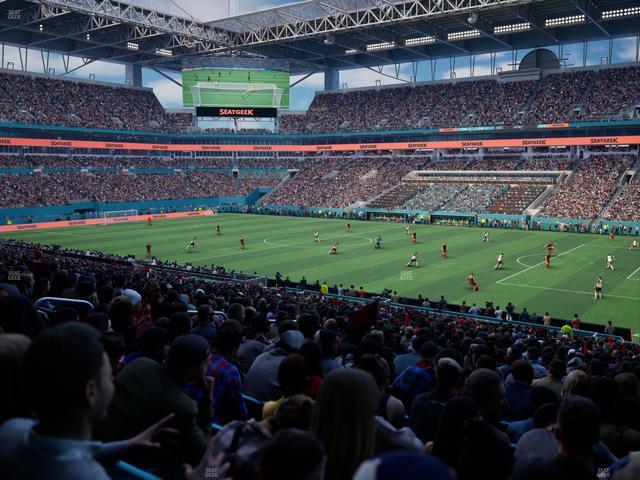 Hard Rock Stadium - Section 114 Seat View Hard Rock Stadium - Section 114 Seat View