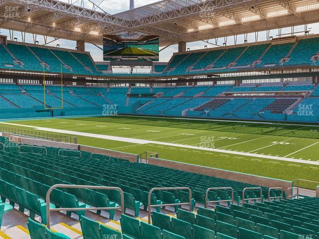Hard Rock Stadium - Section 114 Seat View