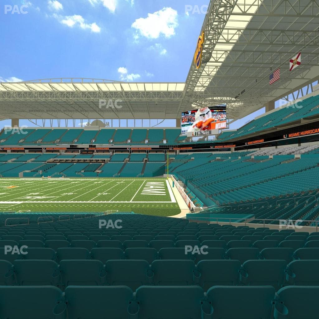 Hard Rock Stadium - Section 114 Seat View