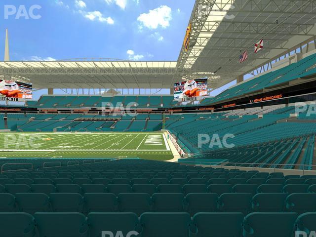 Hard Rock Stadium - Section 114 Seat View Hard Rock Stadium - Section 114 Seat View