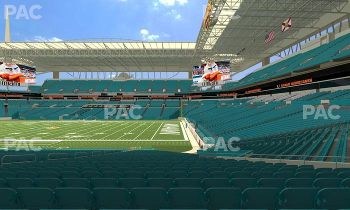 Hard Rock Stadium - Section 114 Seat View