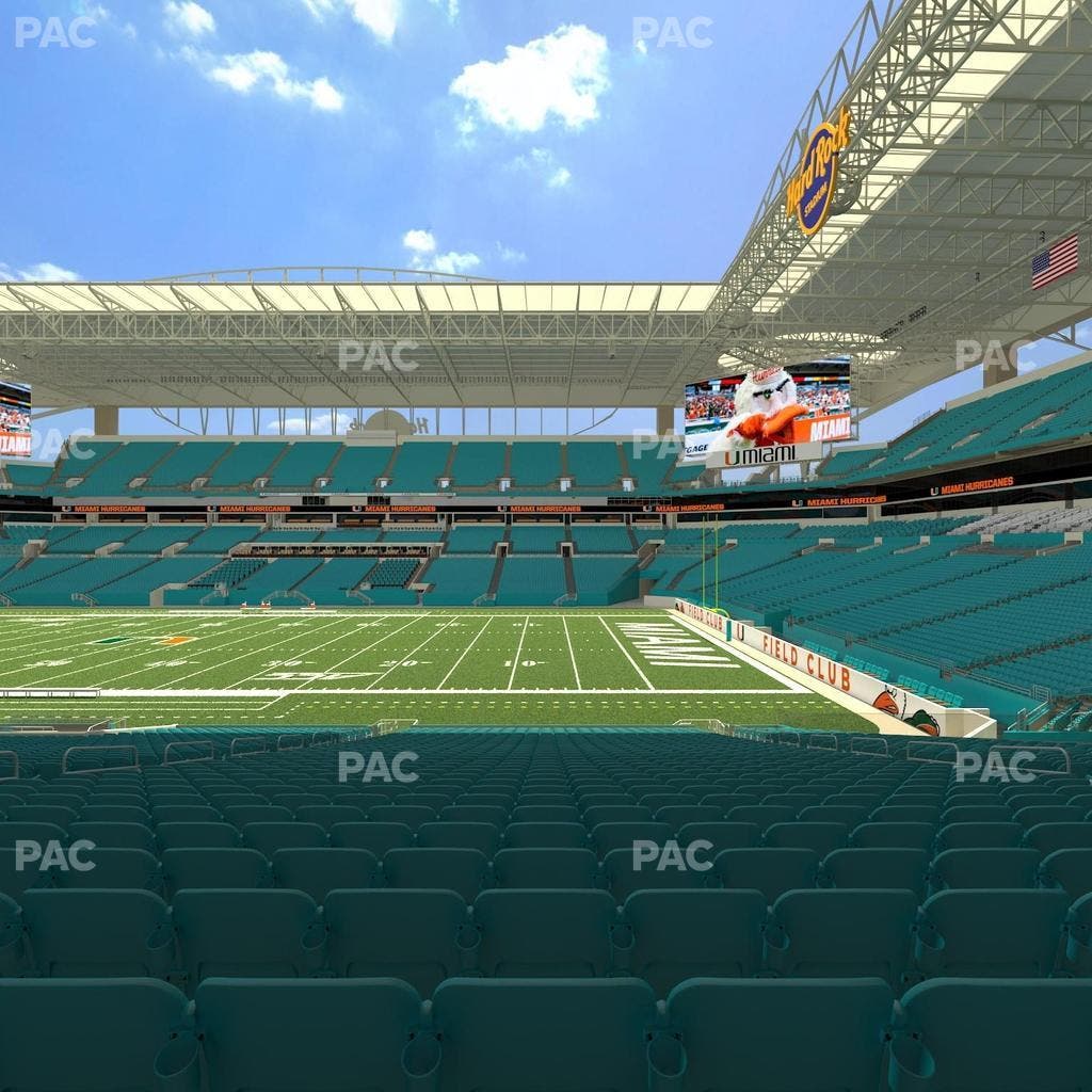 Hard Rock Stadium - Section 115 Seat View