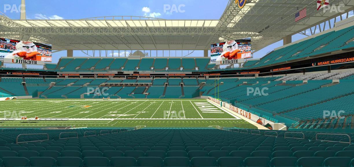 Hard Rock Stadium - Section 115 Seat View
