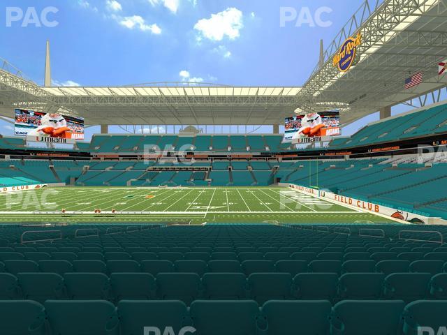 Hard Rock Stadium - Section 116 Seat View Hard Rock Stadium - Section 116 Seat View