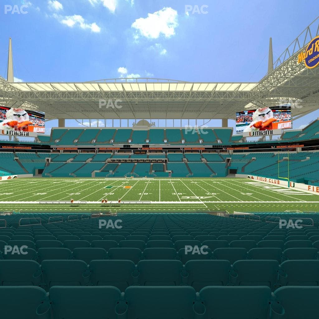 Hard Rock Stadium - Section 117 Seat View