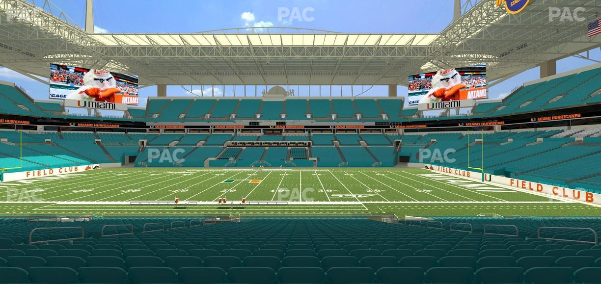 Hard Rock Stadium - Section 117 Seat View