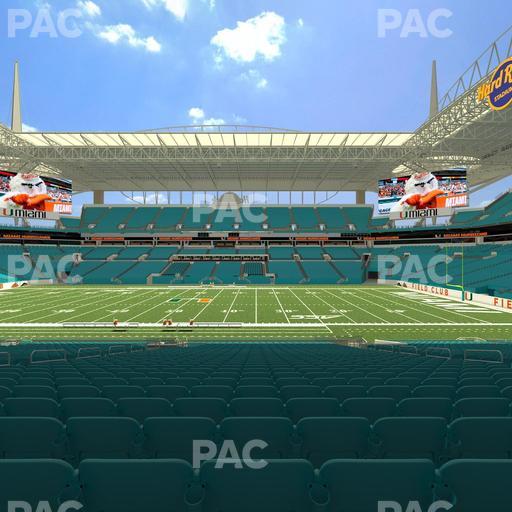 Hard Rock Stadium - Section 117 Seat View