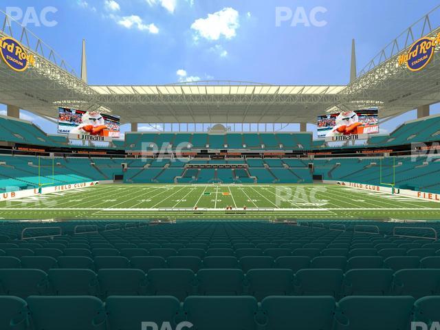 Hard Rock Stadium - Section 118 Seat View Hard Rock Stadium - Section 118 Seat View