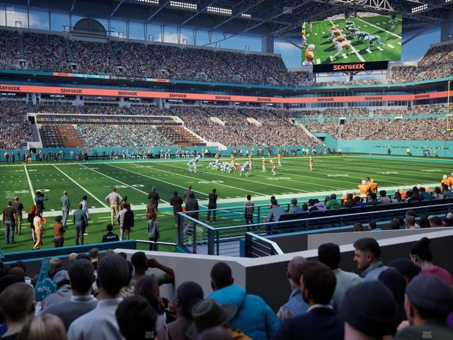 Official view from Section 120 at Hard Rock Stadium