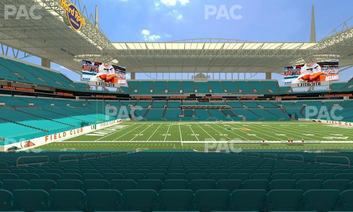 Hard Rock Stadium - Section 120 Seat View