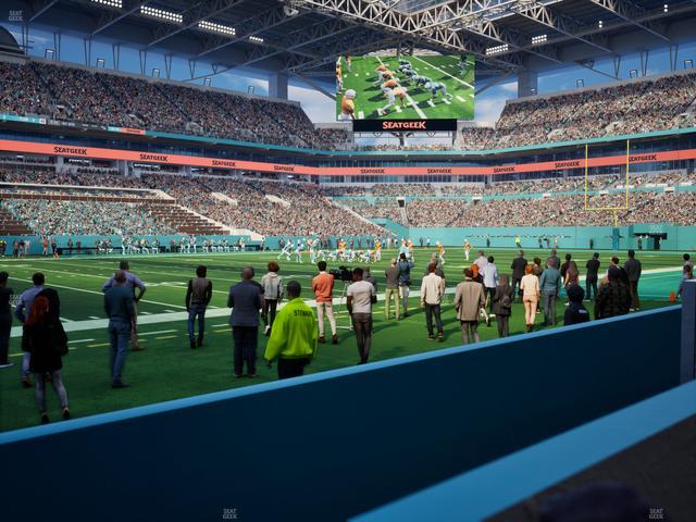 Official view from Section 121 at Hard Rock Stadium