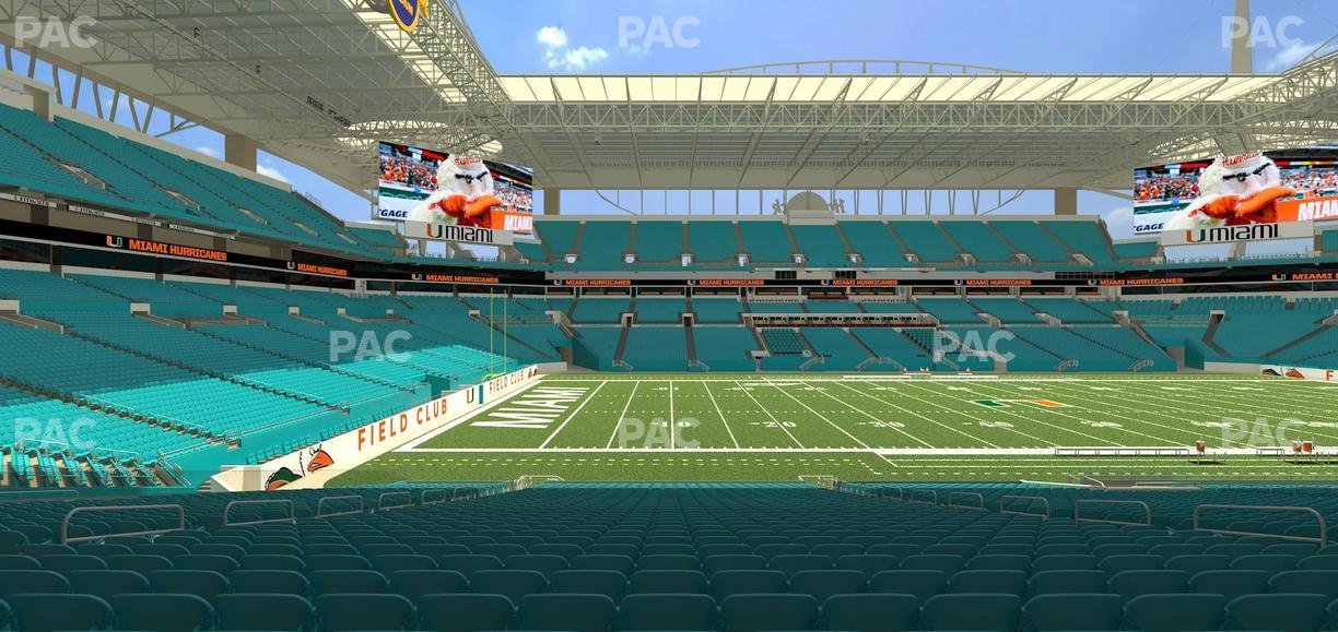 Hard Rock Stadium - Section 121 Seat View