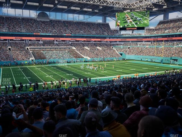 Hard Rock Stadium - Section 121 Seat View
