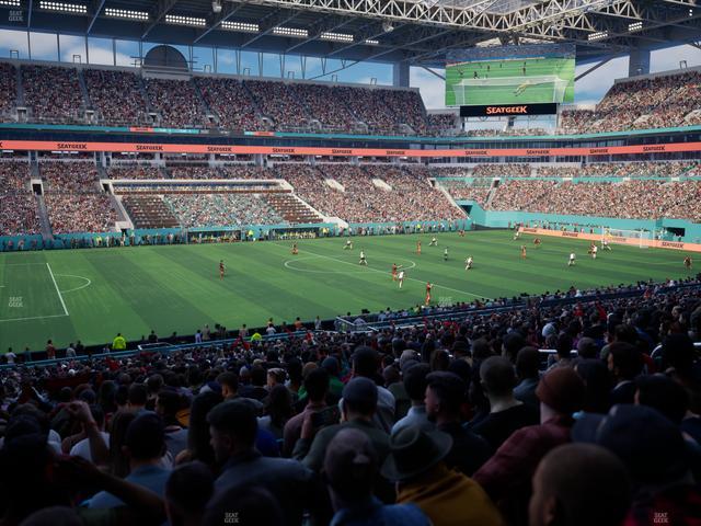 Hard Rock Stadium - Section 121 Seat View Hard Rock Stadium - Section 121 Seat View