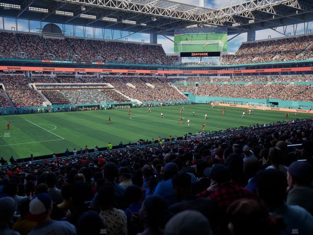 Hard Rock Stadium - Section 122 Seat View Hard Rock Stadium - Section 122 Seat View
