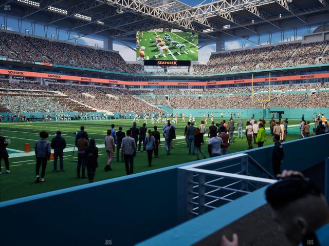 Official view from Section 122 at Hard Rock Stadium