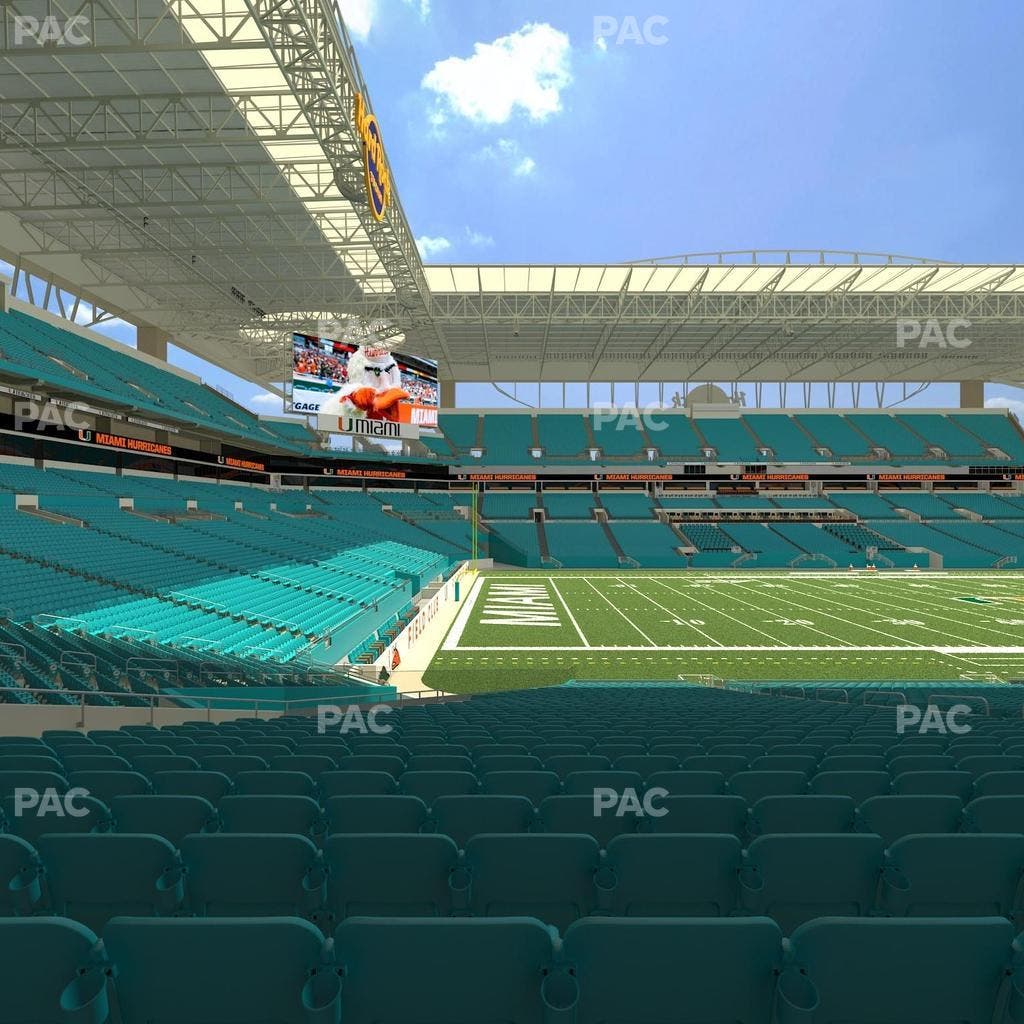 Hard Rock Stadium - Section 122 Seat View