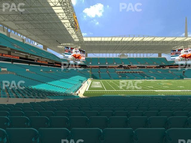 Hard Rock Stadium - Section 122 Seat View