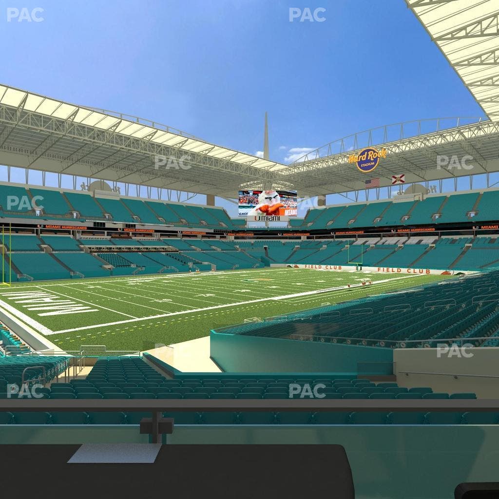 Hard Rock Stadium - Section 125 T Seat View