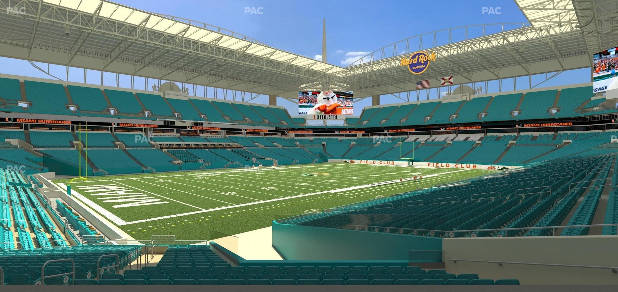 Hard Rock Stadium - Section 125 T Seat View