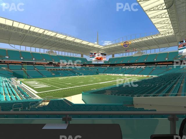 Hard Rock Stadium - Section 125 T Seat View