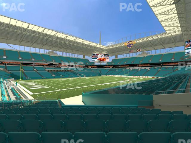 Hard Rock Stadium - Section 125 Seat View Hard Rock Stadium - Section 125 Seat View