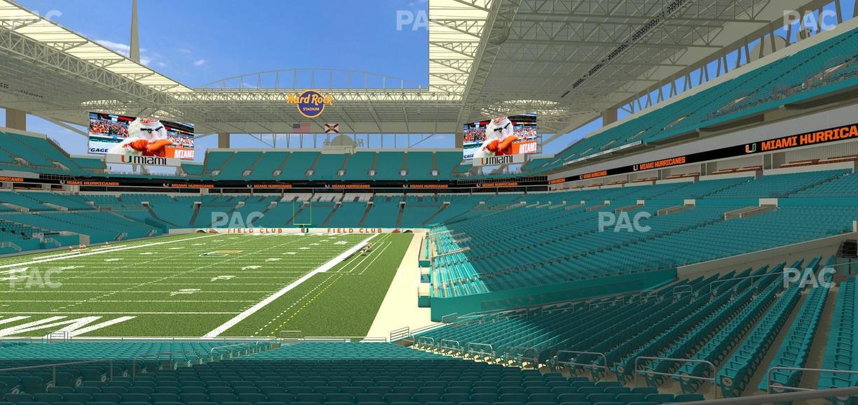 Hard Rock Stadium - Section 129 Seat View