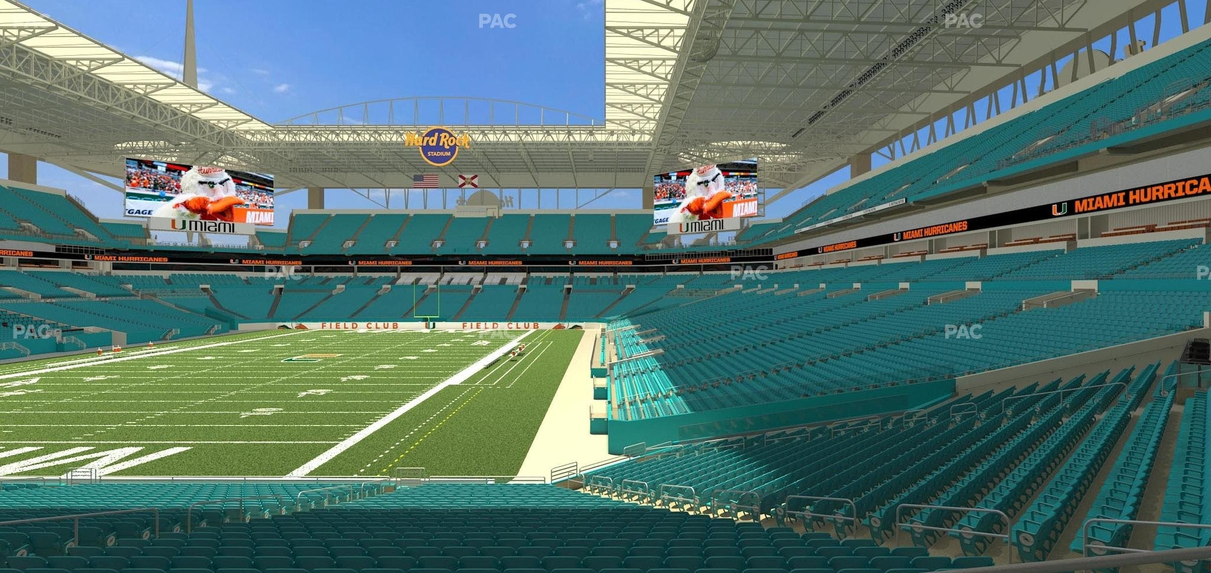 Hard Rock Stadium - Section 129 Seat View