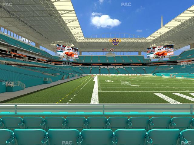 Hard Rock Stadium - Section 134 Seat View