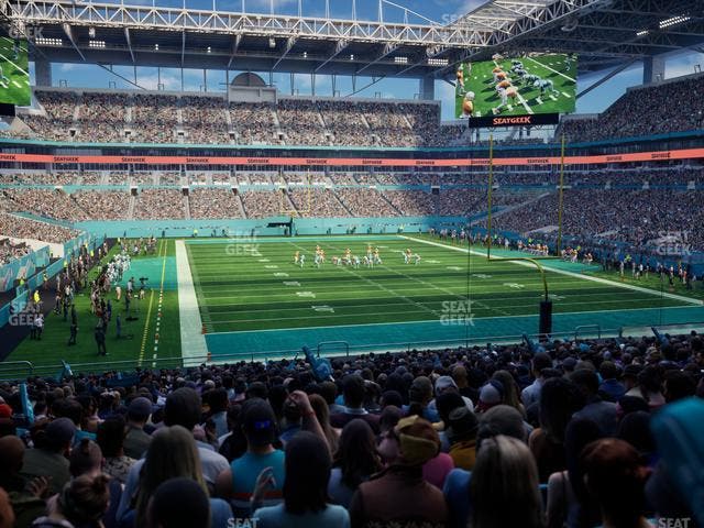 Hard Rock Stadium - Section 134 Seat View
