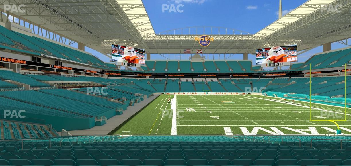 Hard Rock Stadium - Section 134 Seat View