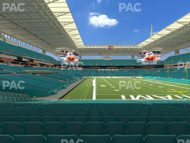 Hard Rock Stadium - Section 134 Seat View Hard Rock Stadium - Section 134 Seat View